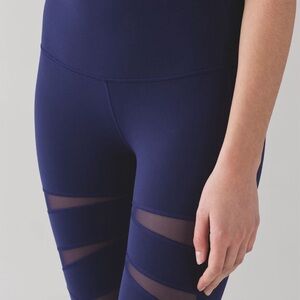 Navy High-Waisted Leggings